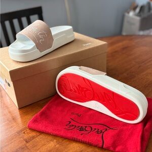 Christian Louboutin Dear Pool Flat Slides